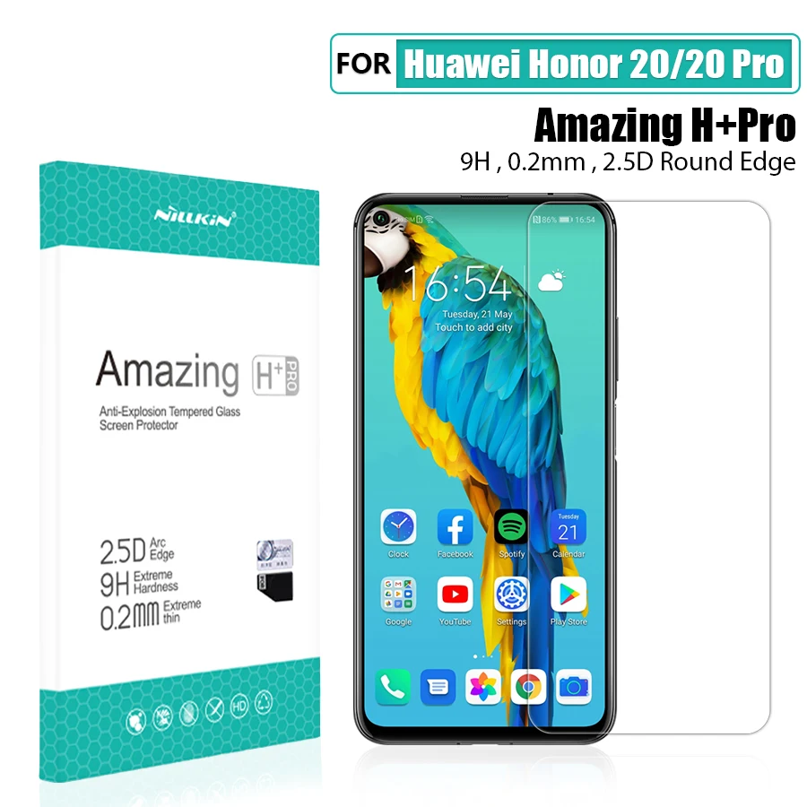 Защитное стекло NILLKIN Amazing H/H + PRO 9H для Huawei Honor 20 pro 6 26|Защитные стёкла и плёнки| |