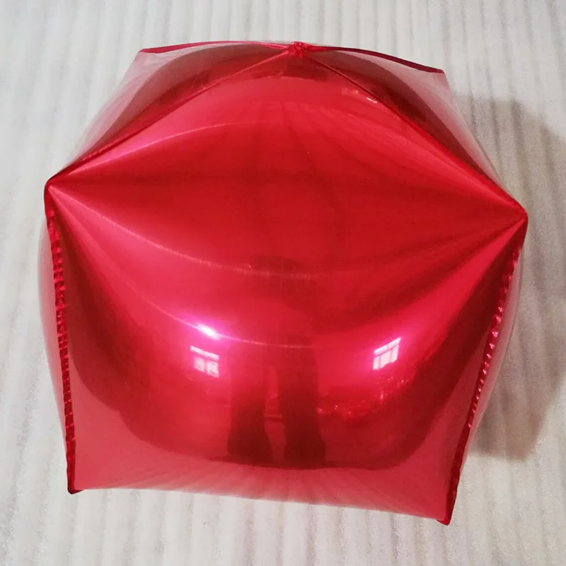 BTRUDI 1 шт. 4D cube алюминиевые воздушные шары многоцветный 24 дюймов с днем рождения