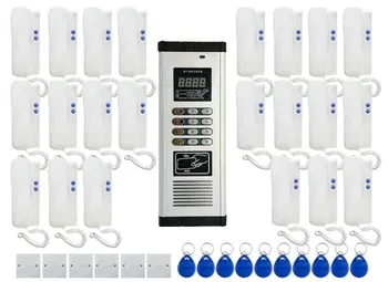 

XinSiLu Press Direct dialing non-visual building intercom system 22-apartments audio door phone,,ID card&Password Unlocking