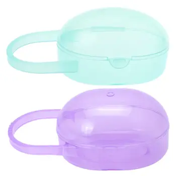 

1PC Baby Nipple Container Box Teether Storage Organizer Plastic Transparent Outdoor Pacifier Soother Case Hygiene Protector