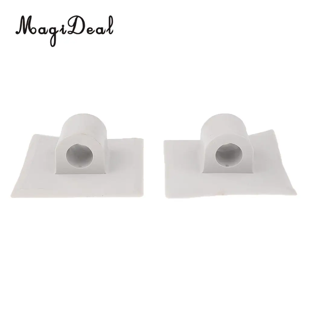MagiDeal 2 Pieces Kayak Fishing Boat Engine Motor Mount Stand Holder Bracket Black/White