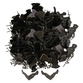 

BQLZR 0.94x0.51inch Small Size Antique Decorative Vintage Box Corner Guards Protectors Edge Cover Pack of 200