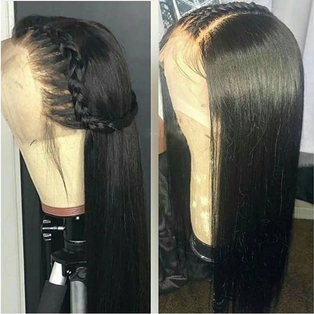 

Simbeauty 360 Lace Frontal Human Hair Wigs Brazilian Remy Free Part Pre Plucked Hairline With Baby Hair For Black Women Ponytail