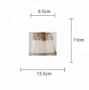 DIA 13.5cm/5.31inch High Quality Multiple Colour chandeliers lamp shades, Lace wall Lampshades for lamp, Clip on