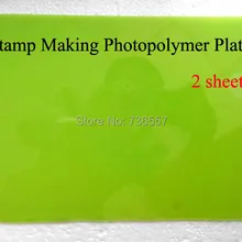 2 шт. Фотополимерная Пластина для изготовления штампов DIY Letterpress производитель штампов Systerm