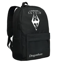 Горячая Распродажа, рюкзак The Elder Scrolls V Skyrim NagaiKei IBM, мужской рюкзак, сумка TES Bookbag для мальчиков, школьная сумка