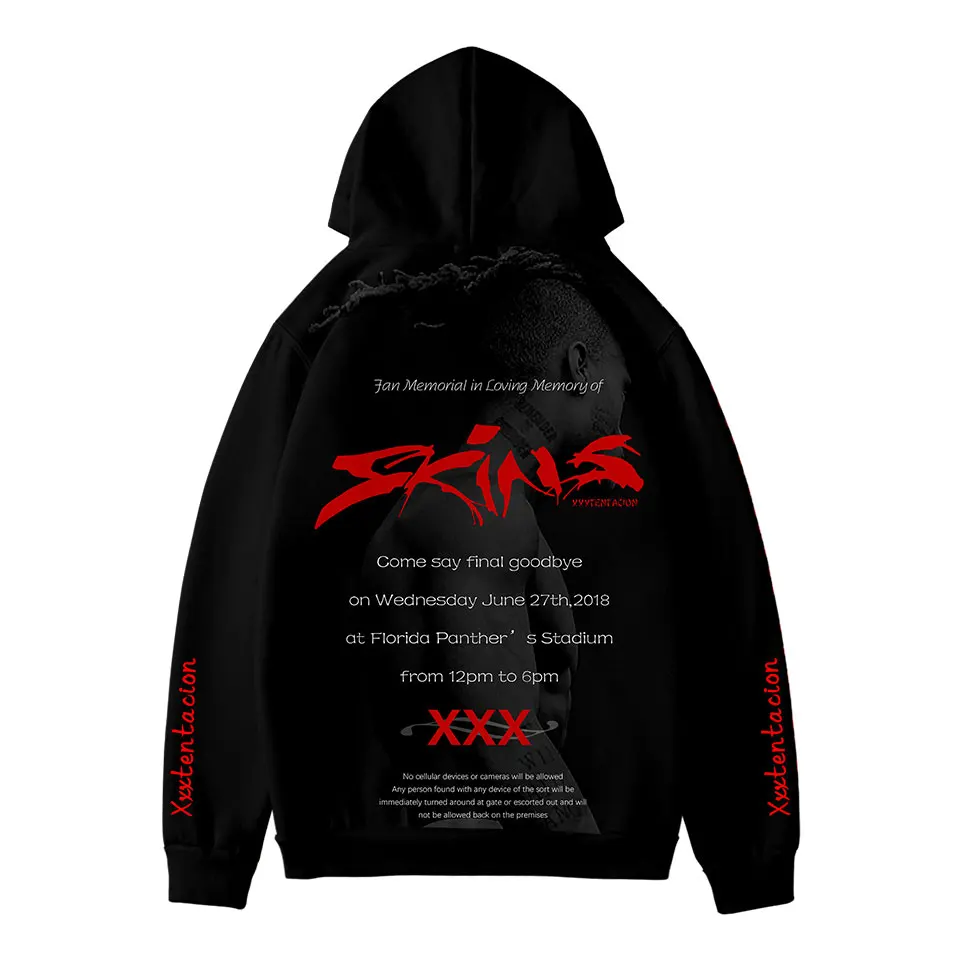  3D XXXTENTACION Hoodies Sweatshirt Fashion Soft Winter/Autumn Hoodies New Kpop Hip Hop Long Sleeve 