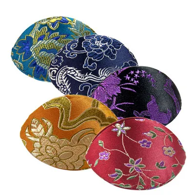 

Cheap Small Jewelry Boxes for Rings Only Silk Brocade Colorful Seashell Mini Gift Boxes Cardboard Storage Case 5pcs/lot