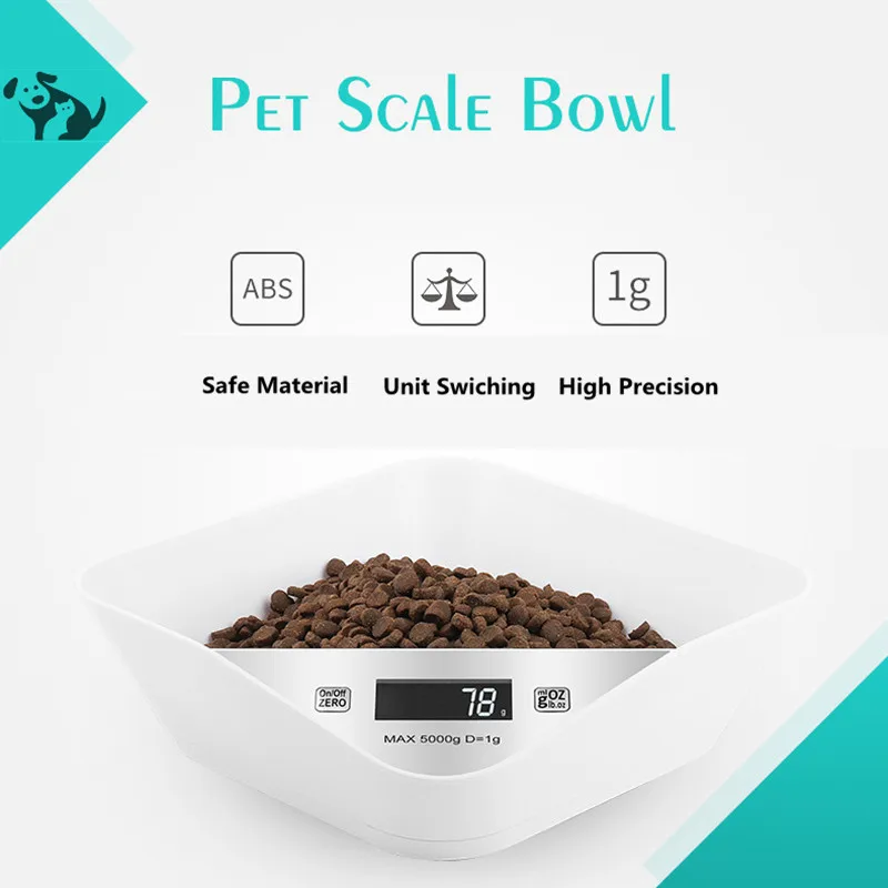 

Pet Smart Weighing Bowl Dogs Cats Food Bowl Digital Feeding Bowl Stand Intelligent Large Dog Slow Feeder Drinking Bowls