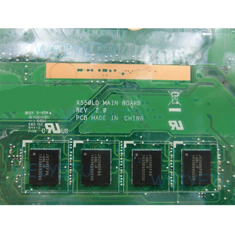  X550LD With I7-4510U 4G RAM For Asus motherboard A550L A550LA R510L R510LA X550L X550LA motherboard