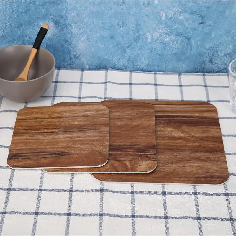 Креативная мягкая деревянная подставка с изоляцией от горячей чаши, коврик для кухни, конфетный цветной коврик, коврик для стола
