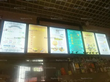 

6Units A3 Snap Frame LED Lighted Up Menu Boards Advertising Aluminum Frame LED Menu Light Boxes A3 LED Frames
