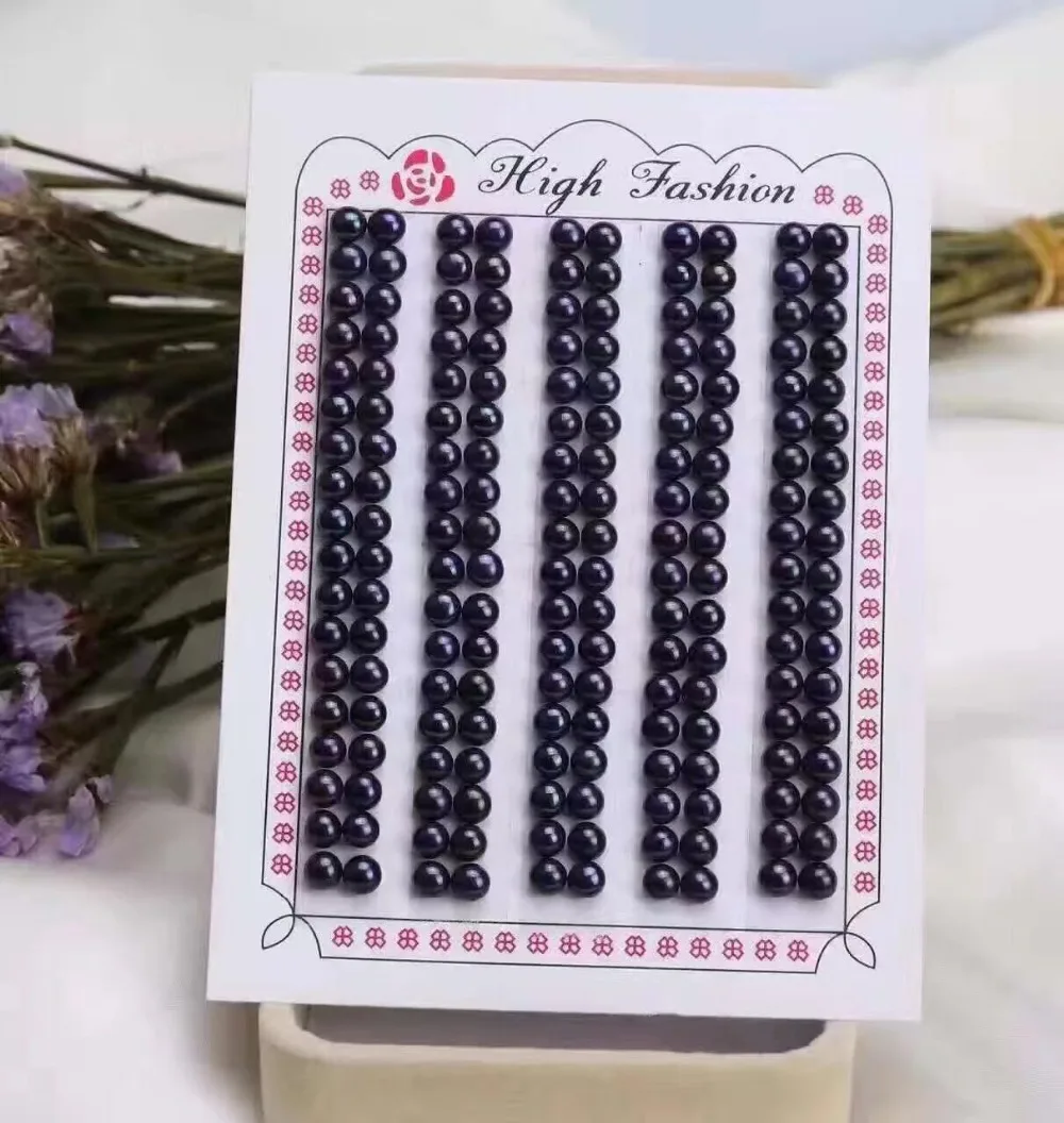 bread freshwater pearl,half hole,for stud earring on the surface Mosaic used for inlaying ornaments wholesale of semi-finished