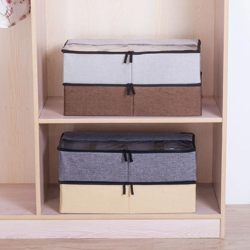 Multifunctional Drawer Organizers Cotton and Linen Storage Box for Clothing Underwear Portable Underwear Drawer Organizers Multifunctional Drawer Organizers Cotton and Linen Storage Box for Clothing Underwear Portable Underwear Drawer Organizers