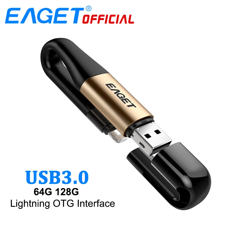 EAGET USB 3.0 и USB флэш-накопитель 64 г 2 В 1 mfi сертифицированный 128 г OTG ручка Привод памяти pendrive заряд для молнии для iPhone EAGET USB 3.0 и USB флэш-накопитель 64 г 2 В 1 mfi сертифицированный 128 г OTG ручка Привод памяти pendrive заряд для молнии для iPhone