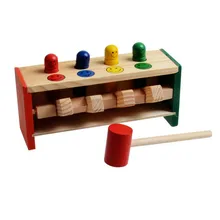 Детские развивающие игрушки Просвещения Геометрическая против трапеция Классическая игра вжик-a-mole деревянные детские игрушки Пазлы