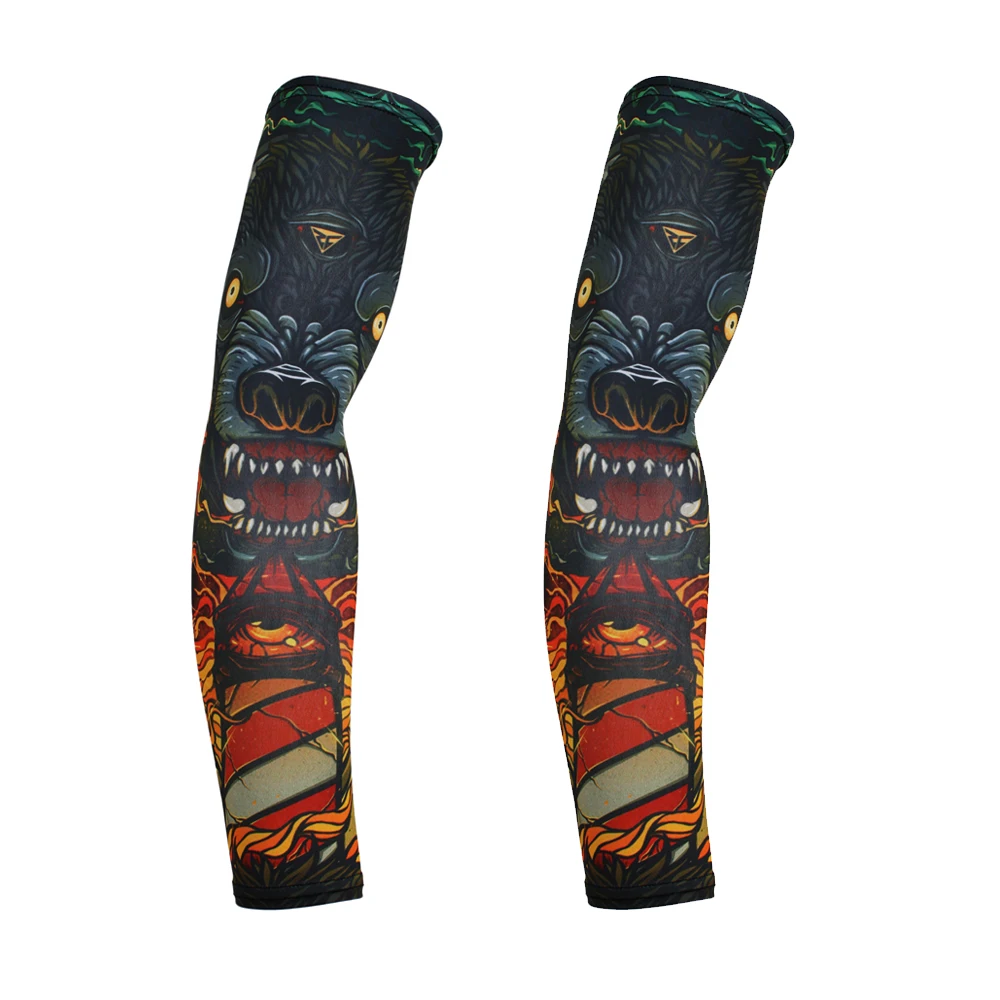 Download BJMOTO Motorcycle Cycling Sleeves Printed Armwarmer MTB ...