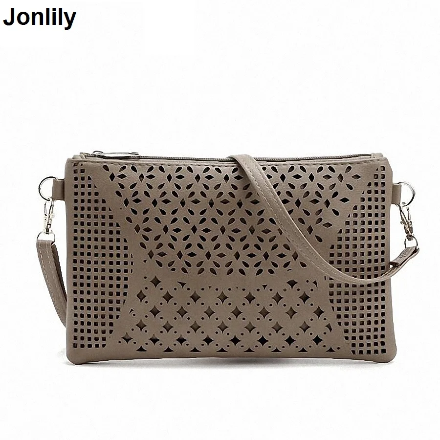 

Vintage Hollow Out Envelope Bag Small Women Leather Crossbody bag For girl Shoulder bag Messenger bag Clutch Handbag Purses 390