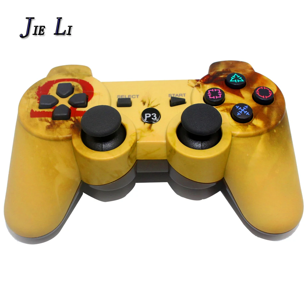 JIELI Беспроводной Bluetooth камуфляж Цвет контроллер для sony Игровые приставки Dualshock 3 PS3 контроллер вибрации геймпад