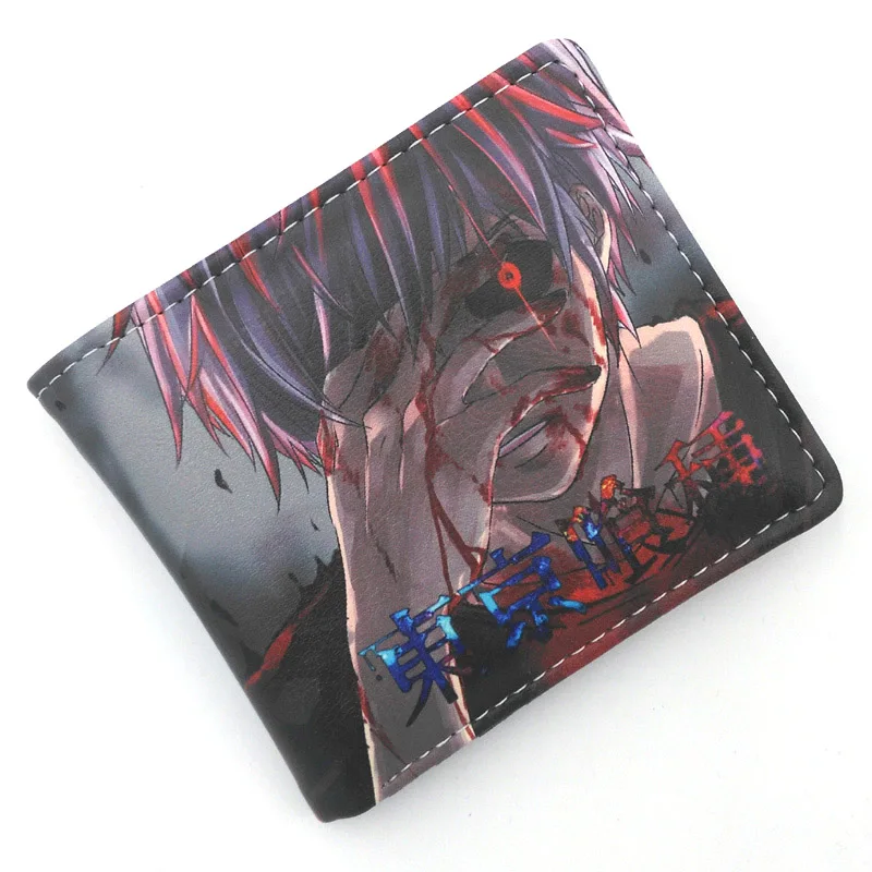 Кожаный кошелек для косплея аниме Kaneki Ken, Лидер продаж, держатель для карт, кошелек для мужчин и женщин, Подарочная сумка для денег