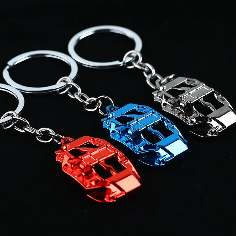 

Tuning Caliper Disc Brake Racing Car Truck Metal Alloy Keychain Key Chain Keyring Ring Keyfob Pendent 1PCS For AP Civic Focus