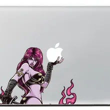 Пламя сексуальная девушка Виниловая Наклейка для DIY Macbook Pro/Air 11 13 15 дюймов чехол для ноутбука Наклейка