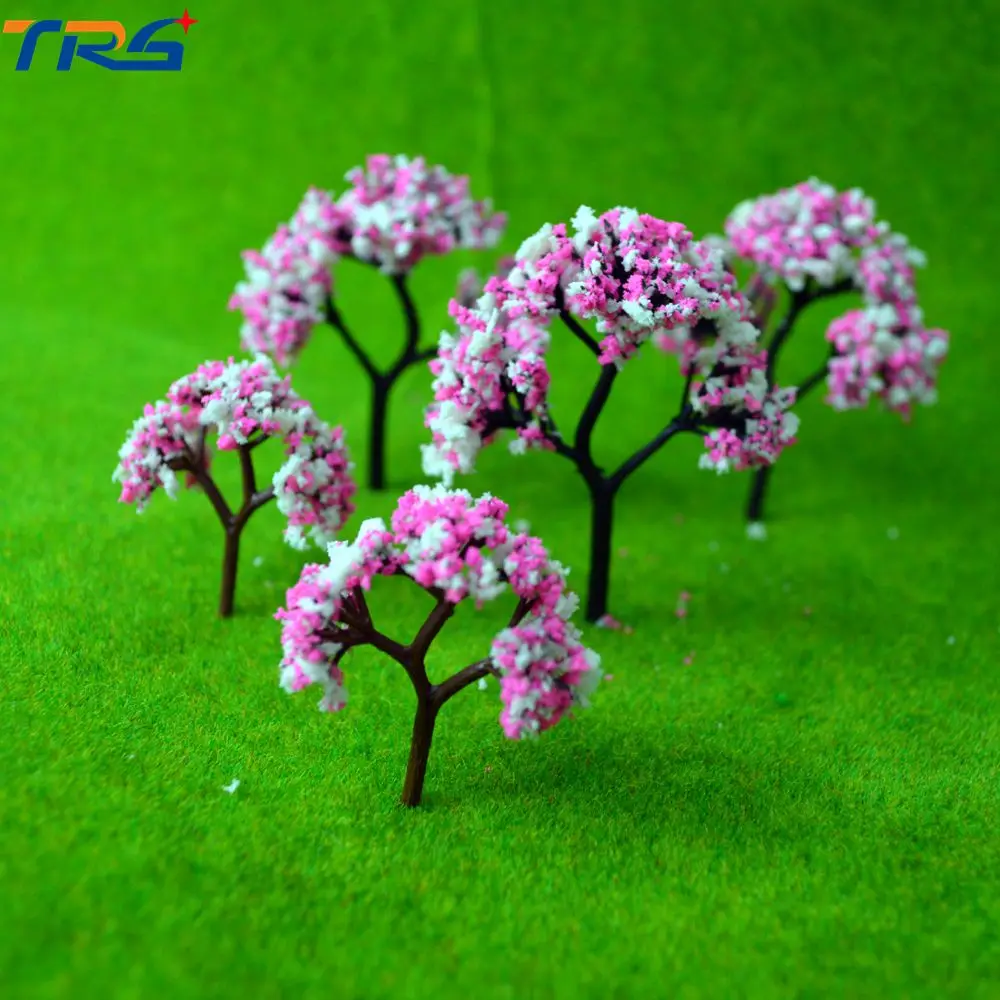 

4cm Scale model flower tree for model train railroad scenery accessory trees model