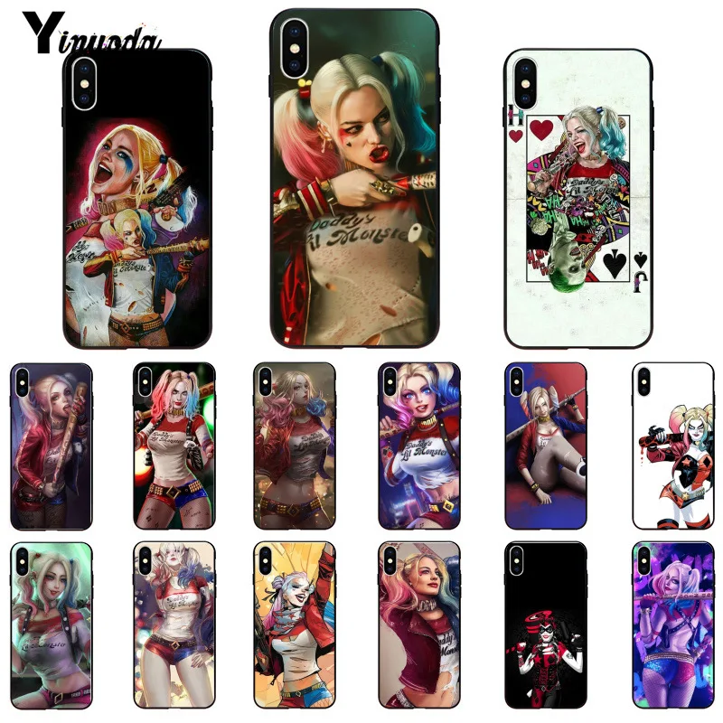 Yinuoda Harley Quinn Suicide Squad Joker Wink Coque Shell Phone Case for Apple iPhone 8 7 6 6S Plus X XS MAX 5 5S SE XR Cover Yinuoda Harley Quinn Suicide Squad Joker Wink Coque Shell Phone Case for Apple iPhone 8 7 6 6S Plus X XS MAX 5 5S SE XR Cover
