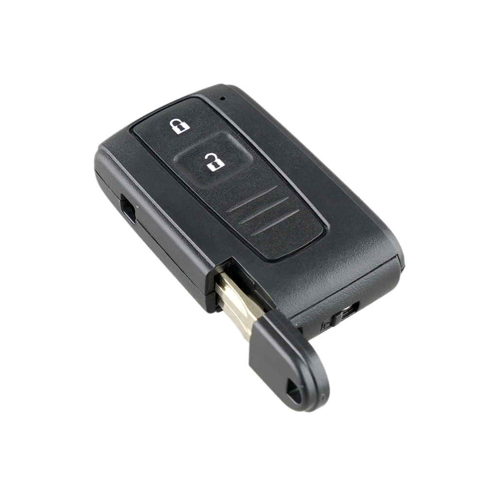 

2019 New 2 buttons Remote car key shell case with small key for TOYOTA PRIUS COROLLA VERSO TOY43 BLADE replacement car case pad