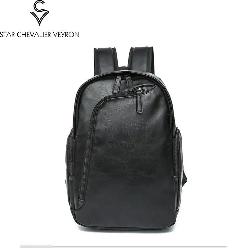 

2017 new style men shoulder bags backpack Male students fashion trend of business casual school bags Cortical college package