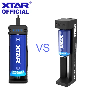 

XTAR Battery Charger / MC1 For 10440 -26650 Battery / SC1 2A Fast Charger Rechargeable 18700/26650/20700/21700/18650 Battery