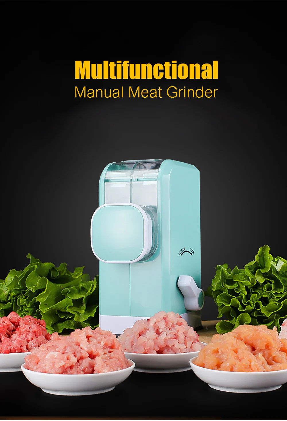 Multifunctional Manual Meat Grinder Vegetables Chopper