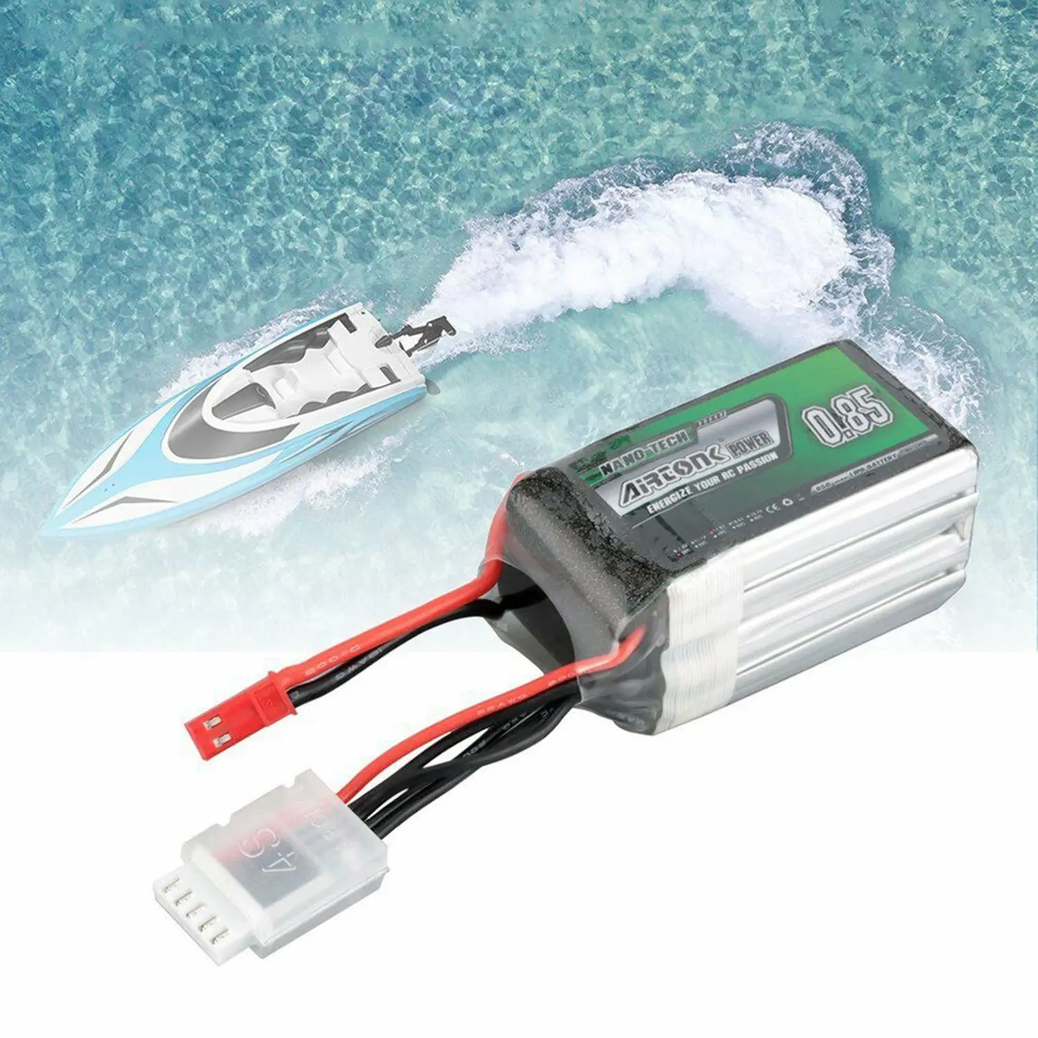 Airtonk 14,8 V 850Mah 30C 4S 1P Lipo батарея Jst разъем для радиоуправляемого дрона автомобиля