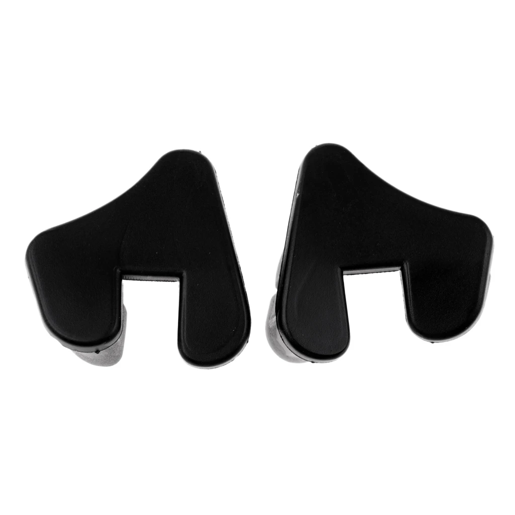 2 Pieces Replacement PVC Black End Cap Bottom Sub for Scuba Dive Kayak Fishing Boats Rubber Dinghy Accessories