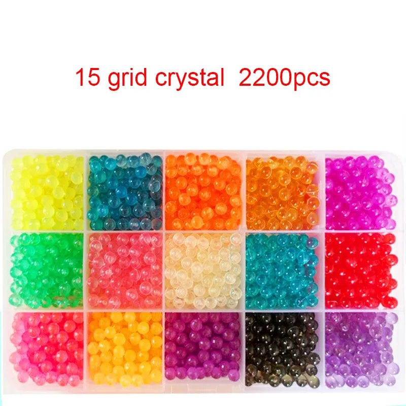 NEW 24 Colors DIY Water Spray Magic beads Hand Making beads 3D Puzzle Educational Toys For Children Kit Ball Game 4