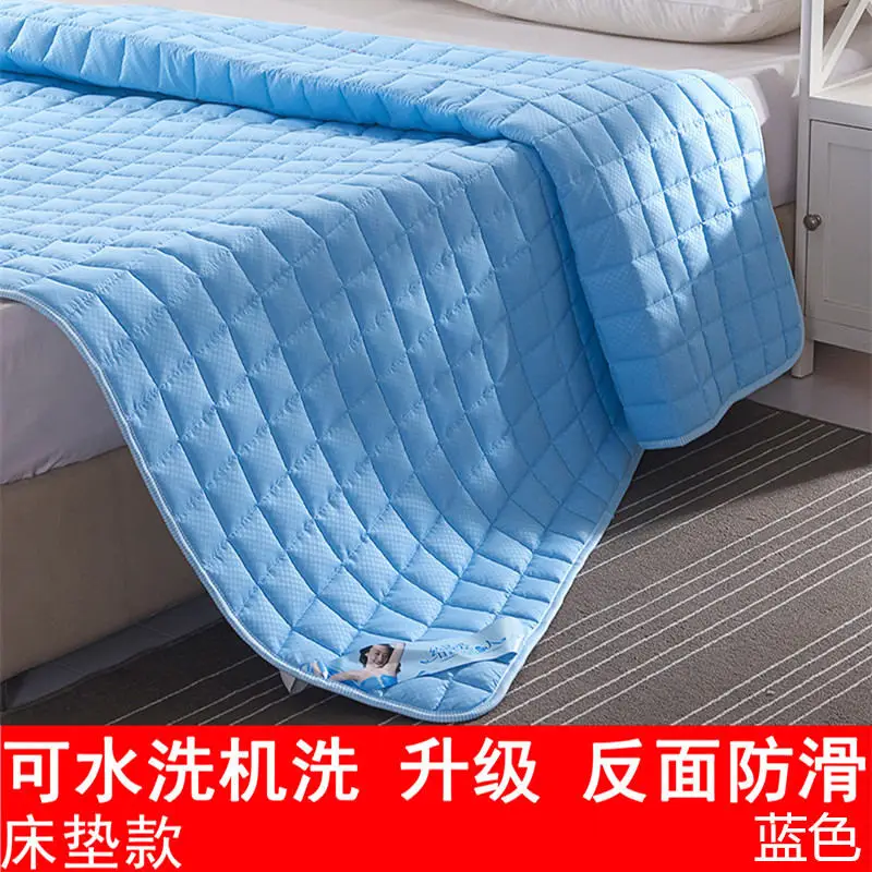 One piece quilted mattress with padded waterproof mattress cover anti-mite protection pad cover