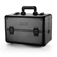 Hot Sale Professional Aluminium alloy Make up Box Makeup Case Beauty Case Cosmetic Bag Multi Tiers Lockable Jewelry Box Hot Sale Professional Aluminium alloy Make up Box Makeup Case Beauty Case Cosmetic Bag Multi Tiers Lockable Jewelry Box