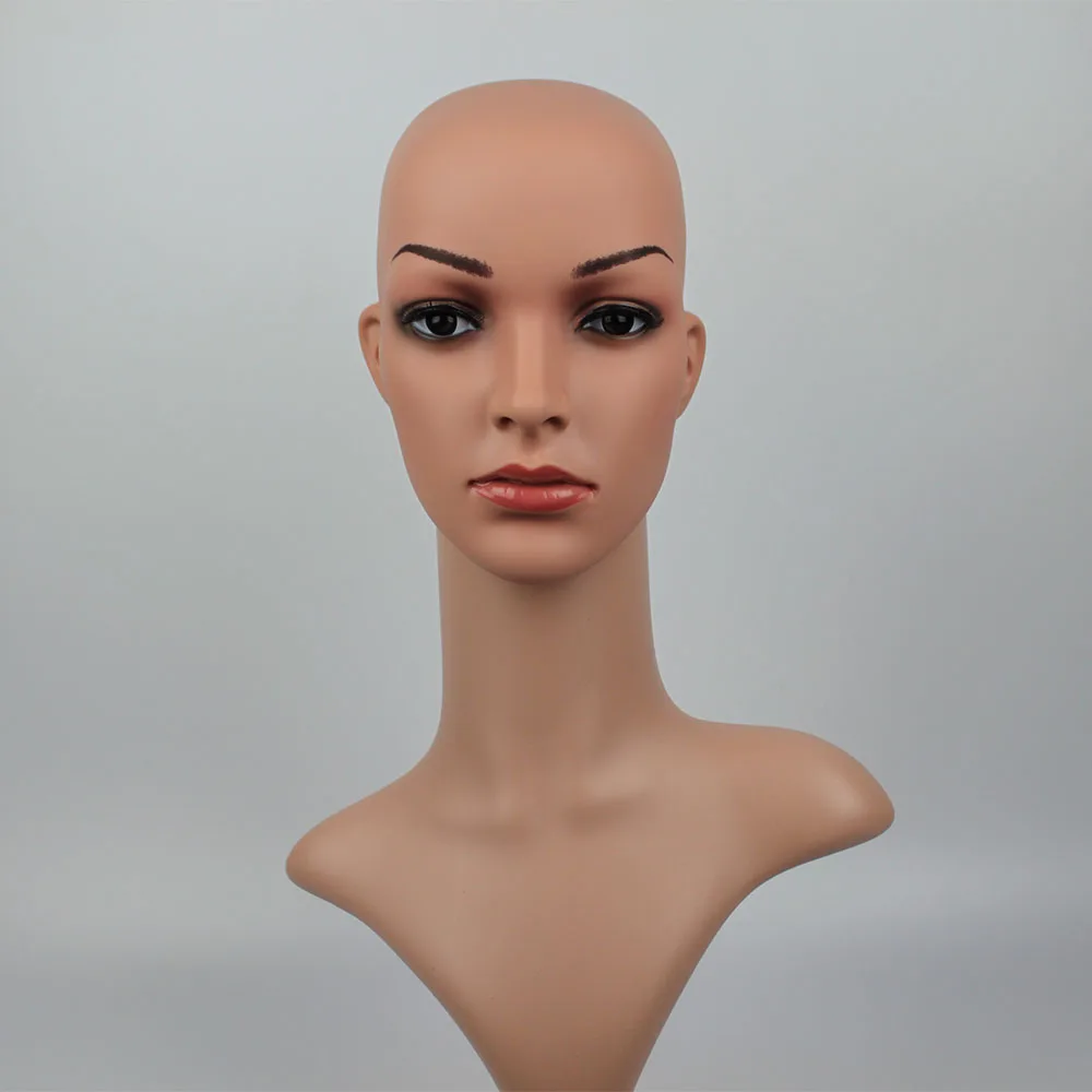 Высокое качество PE реалистичный манекен женщина манекен голова, манекен голова, парики головы D2-W