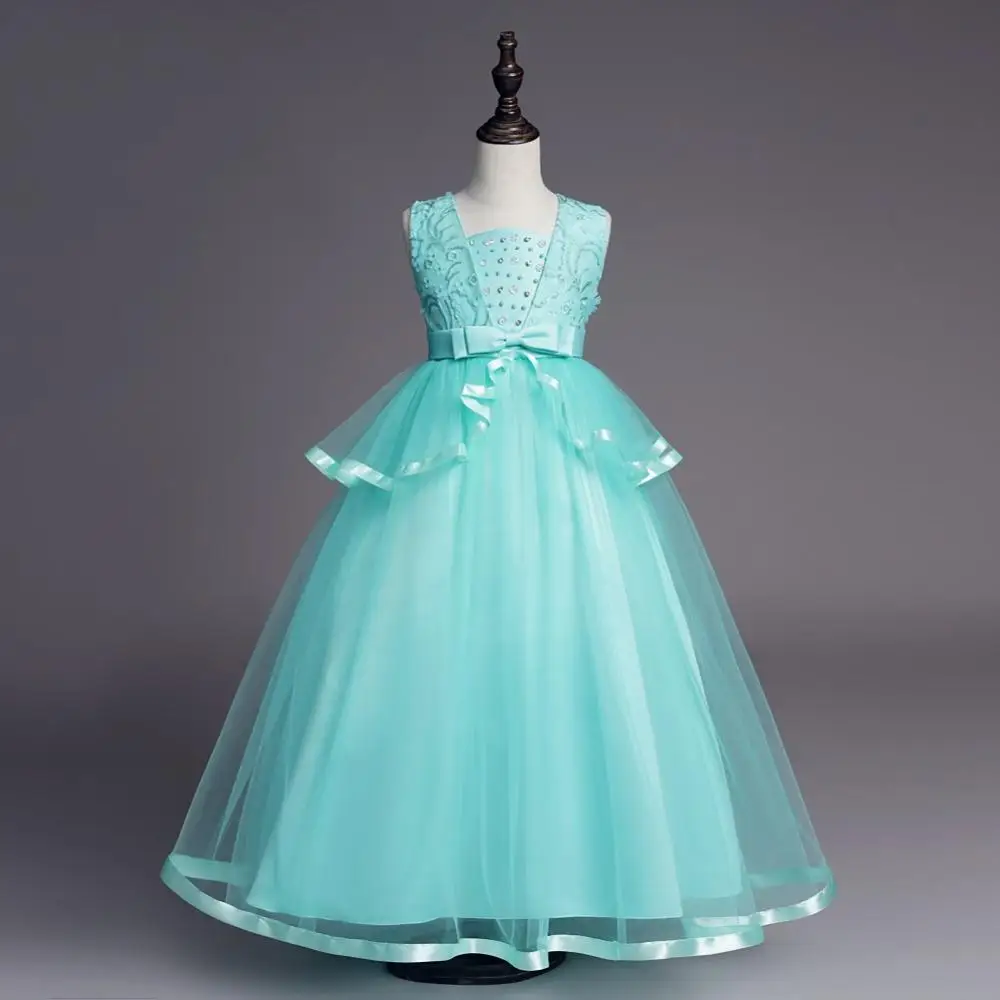 

Girls'Long Show Dresses in Summer 2019 White Dresses for Babies Children's Wedding Party Baby Baptist Dresses