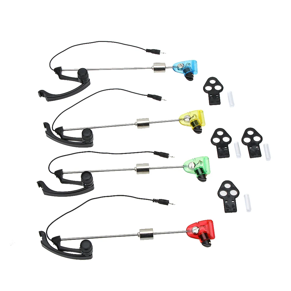 Lixada Fishing Swinger Bit индикатор аварийных сигналов набор светодиодный с подсветкой 4 шт.