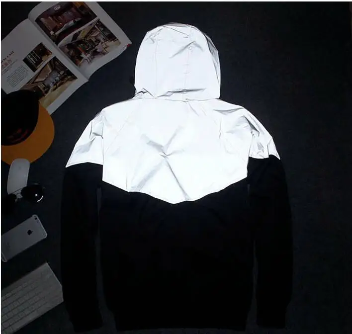 Y 3 Светоотражающая куртка anorak m ветровка для мужчин и женщин уличная бомбер в