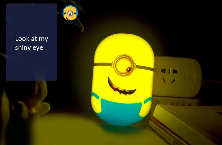 Despicable Me 2 Minions Figures LED Light Control Sensor Night Light Lamp Toy Shop 9