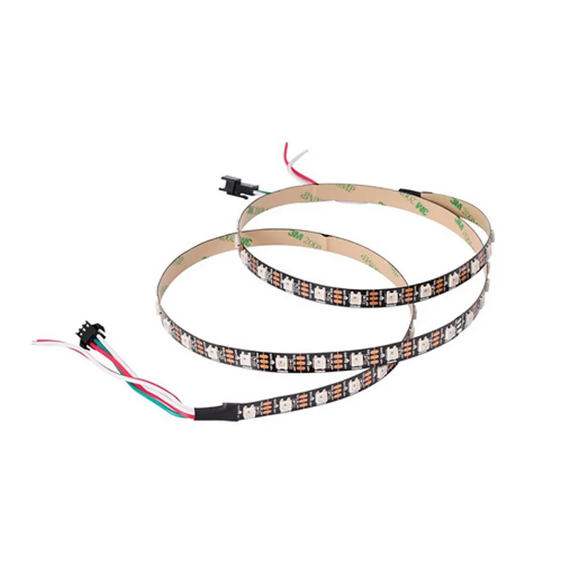 Светодиодный светильник WS2812B DC5VWwaterproof 1 м/4 м/5 м 2812 IC индивидуально адресуемый RGB