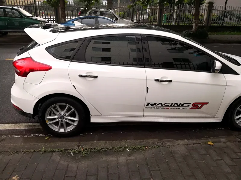 Для Ford Focus ST 2012- спойлер Высокое качество ABS Материал заднего крыла первоклассника Цвет задний спойлер для фокусировки ST спойлер