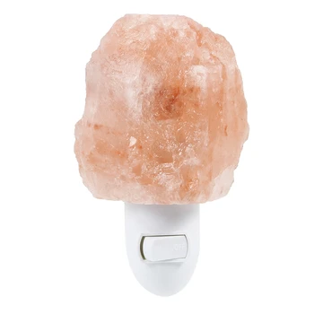 

EU US UK Plug Natural Shaped Salt Lamp 15W E14 Crystal Salt Rock Bedside Night Light Hand Carved Crystal Wall Lamp for Bedroom