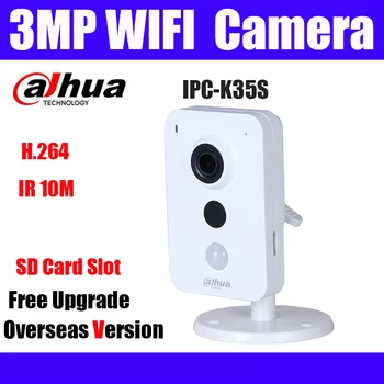 

Dahua IPC-K35S 3MP Wiress Wi-Fi Network Camera H.264 POE SD Card Slot IR 10m Replace DS-2CD2442FWD-IW IPC-K35S IP Camera