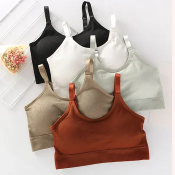 

Seamless Breathable Soft Push Up Bra Women Adjustable Bra Female Tank Top