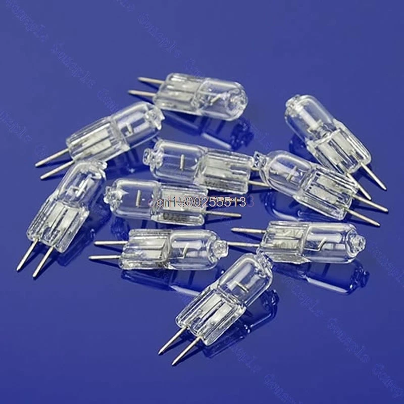 10pcs/lot Halogen Light Bulb 20W 20 Watt 12V G4 Base JC Typein Halogen