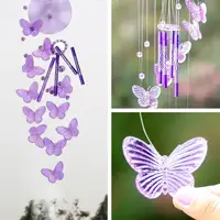 Butterfly Wind Chime Bell Lucky Garden Hanging Decoration Ornament Gift Home Decoration Fashion 1