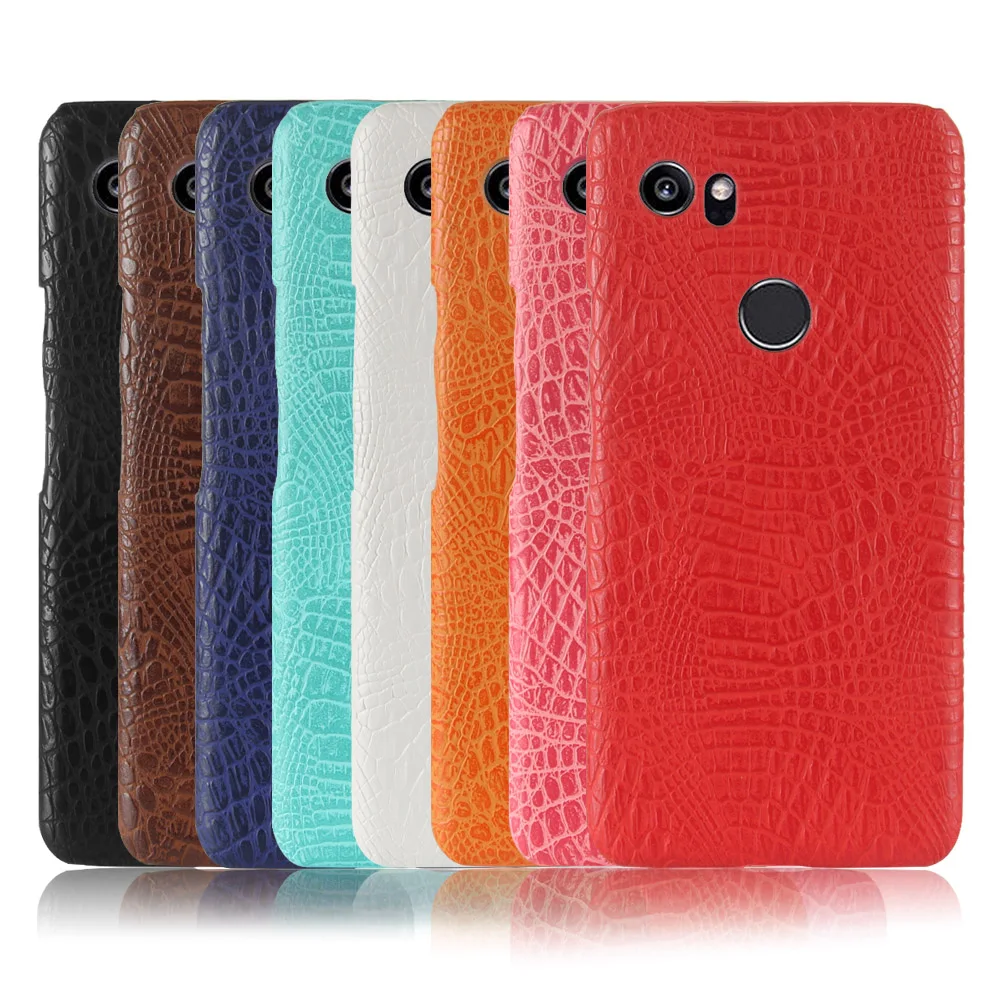

For Google Pixel 2 Pixel2 XL Case Crocodile Grain Hard PC+PU Leather Surface Back Cover Hard Case for Google Pixel 2 Pixel2 XL